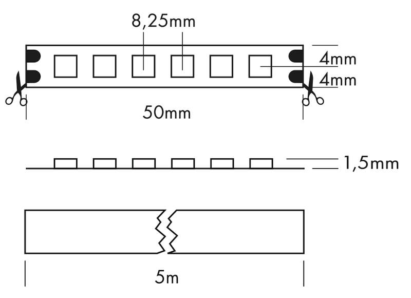 Flex Strip 600 Mono, per meter 2400K - PROLED | Bellalite Flex Strip 600 Mono, per meter 2400K - PROLED | Bellalite