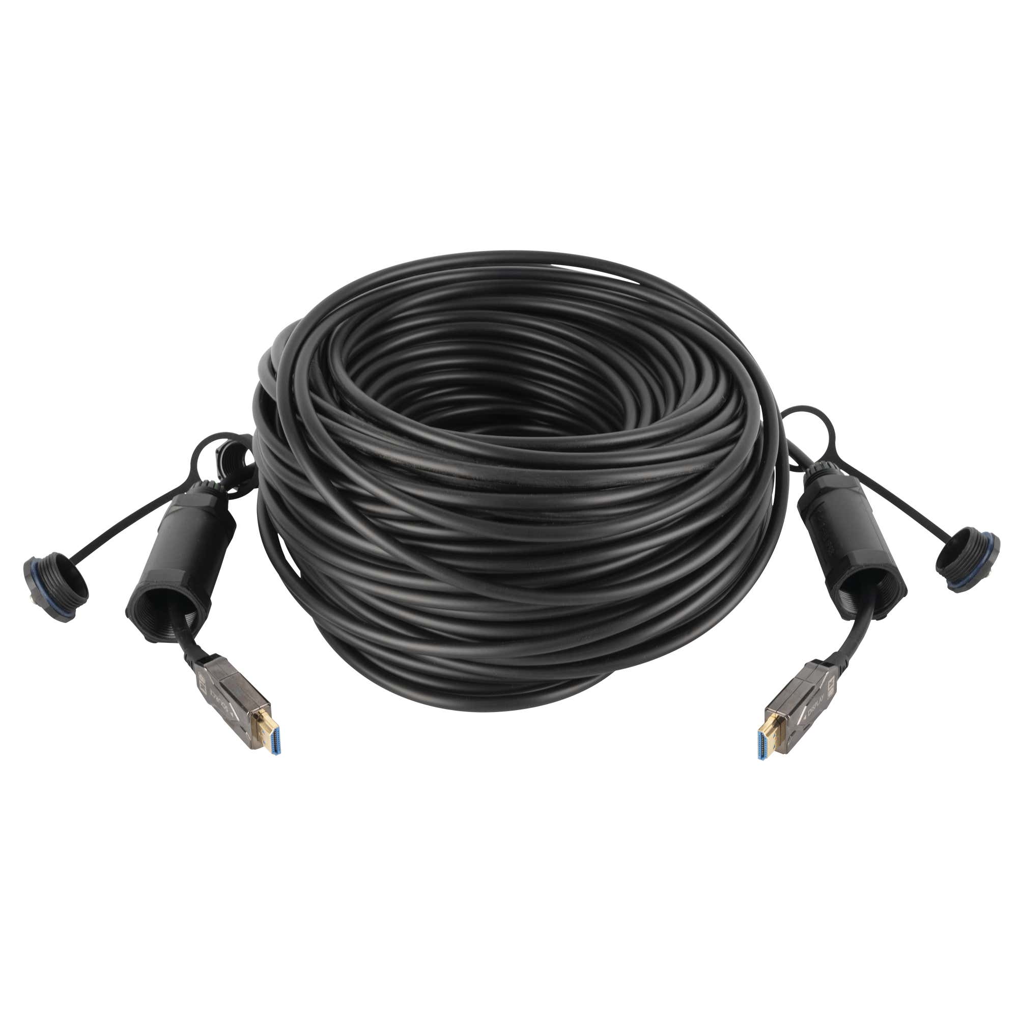 Armoured HDMI 2.1 AOC 8K Fibre Cable 15m - DAP | Bellalite Armoured HDMI 2.1 AOC 8K Fibre Cable 15m - DAP | Bellalite