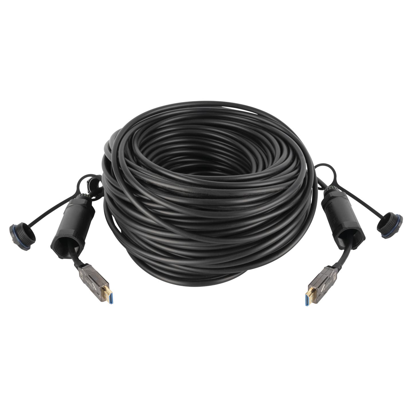 Armoured HDMI 2.1 AOC 8K Fibre Cable 15m - DAP | Bellalite Armoured HDMI 2.1 AOC 8K Fibre Cable 15m - DAP | Bellalite