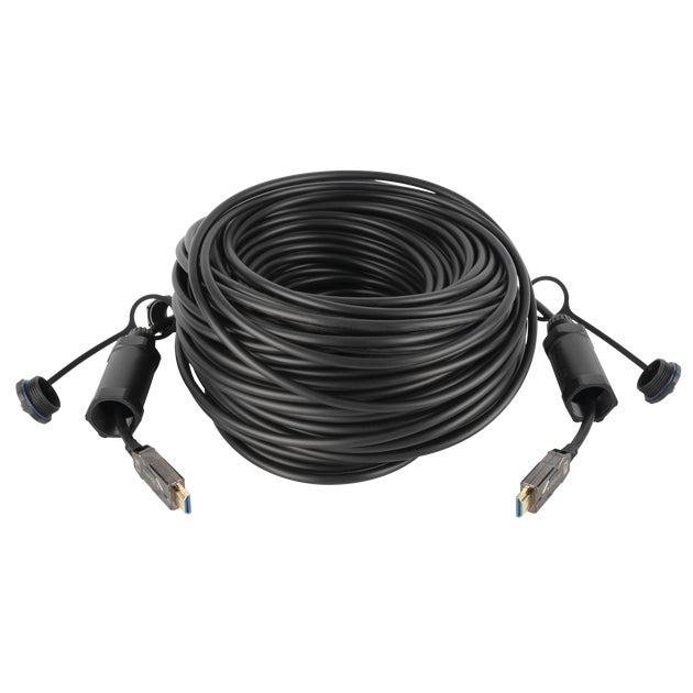 Armoured HDMI 2.1 AOC 8K Fibre Cable - DAP | Bellalite Armoured HDMI 2.1 AOC 8K Fibre Cable - DAP | Bellalite