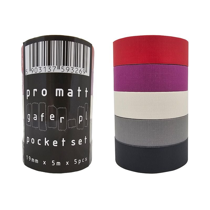 Pocket Pro Matt Tape Set 19mm x 5m - Gafer.pl | Bellalite
