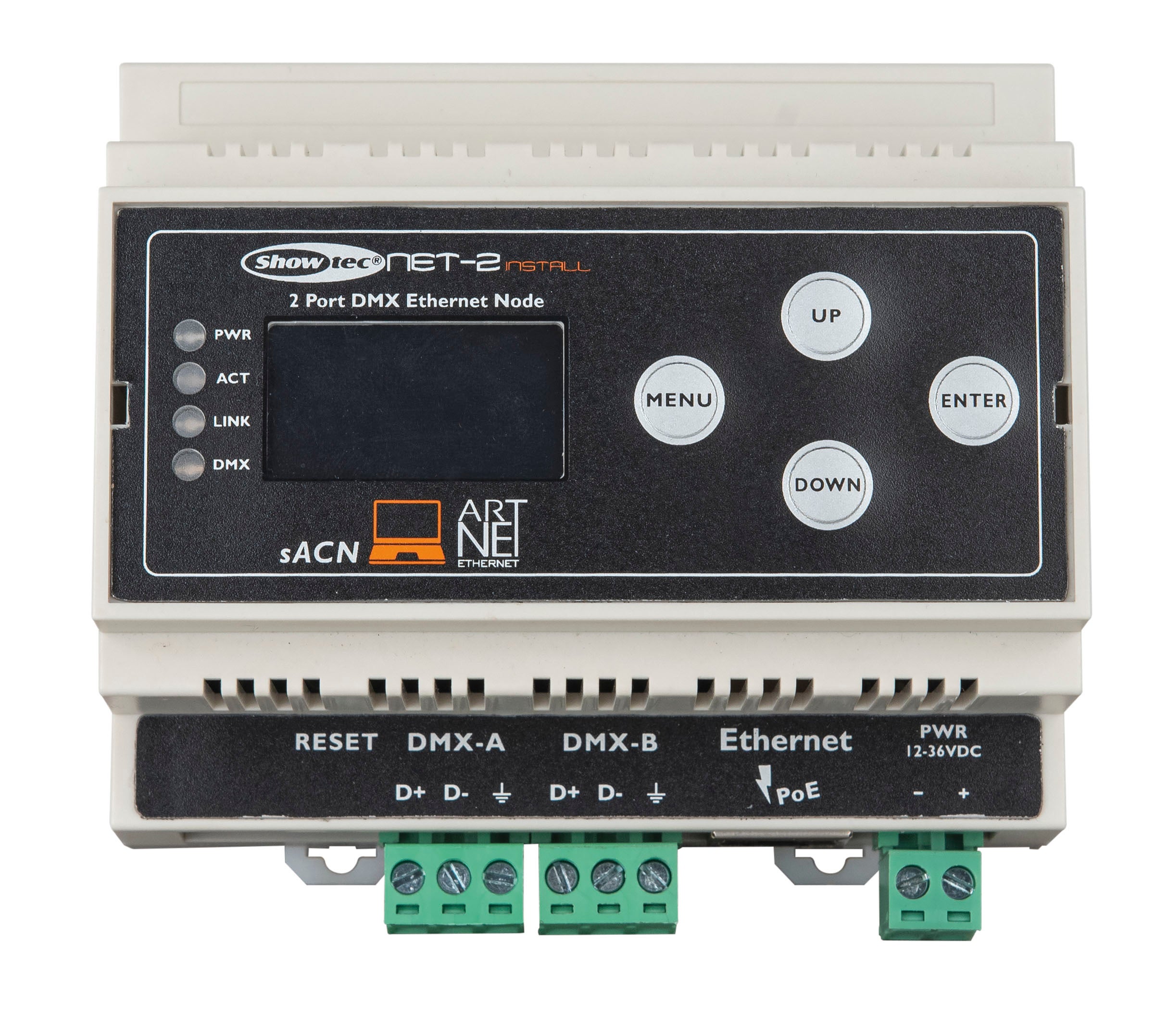 NET-2 Install Din-rail - Showtec | Bellalite