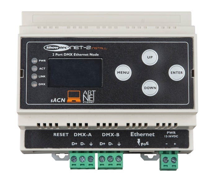 NET-2 Install Din-rail - Showtec | Bellalite NET-2 Install Din-rail - Showtec | Bellalite