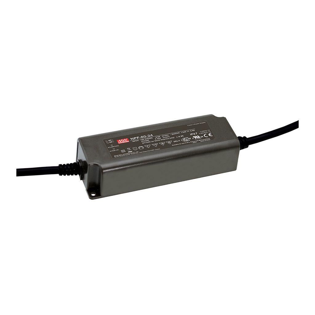 Mean Well NPF-60-24 ECO+ 24V 60W IP67  - Mean Well | Bellalite