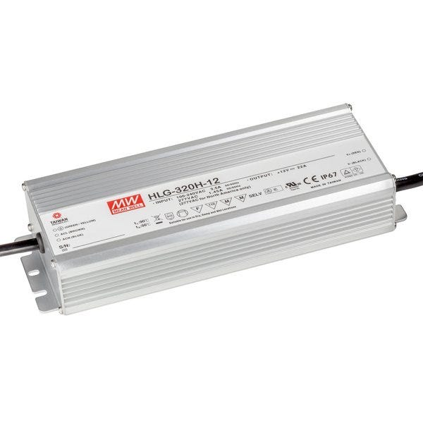 Mean Well HLG-320H-12 PRO 12V 264W IP67  - Mean Well | Bellalite