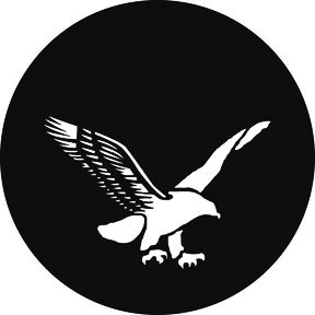 American Eagle Metallgobo,  E-Size (37,5mm) - Rosco | Bellalite