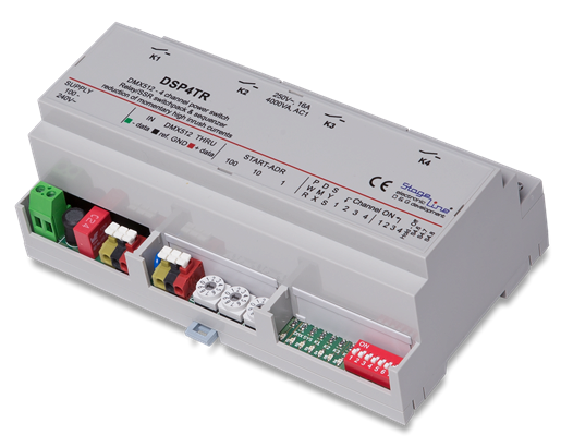 DMX-Relä / Switch DSP4TR f. LED - Stageline | Bellalite