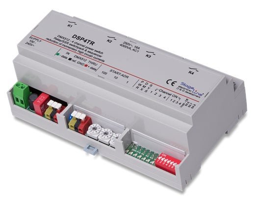 DMX-Relä / Switch DSP4TR f. LED - Stageline | Bellalite DMX-Relä / Switch DSP4TR f. LED - Stageline | Bellalite