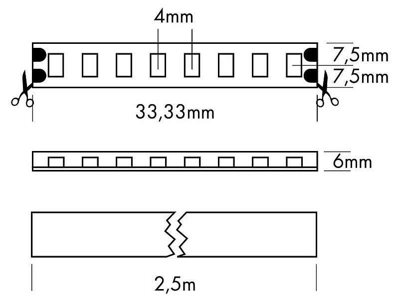 Flex Strip IP68 1200 HE+ Mono G2, per meter 2400 K - PROLED | Bellalite Flex Strip IP68 1200 HE+ Mono G2, per meter 2400 K - PROLED | Bellalite
