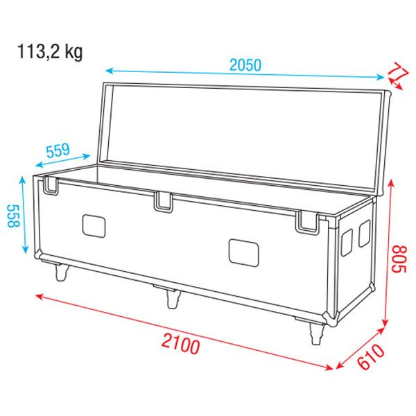 Pipe & Drape - Case 60cm Baseplates  - Wentex | Bellalite