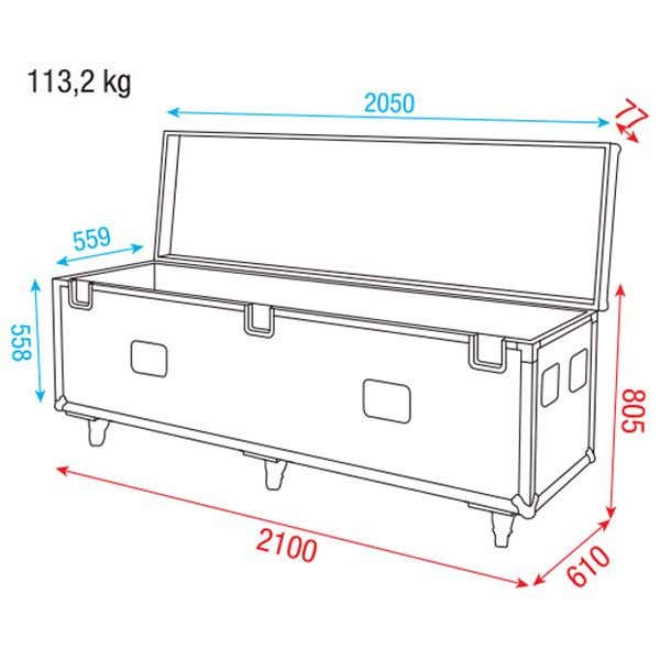 Pipe & Drape - Case 60cm Baseplates - Wentex | Bellalite Pipe & Drape - Case 60cm Baseplates - Wentex | Bellalite