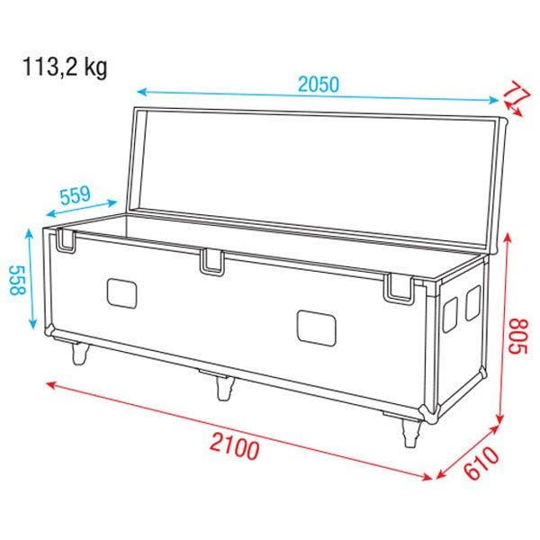 Pipe & Drape - Case 60cm Baseplates - Wentex | Bellalite Pipe & Drape - Case 60cm Baseplates - Wentex | Bellalite