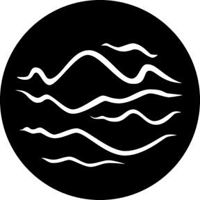 Wavy Lines Metallgobo, Size: (ange storlek) - Rosco | Bellalite Wavy Lines Metallgobo, Size: (ange storlek) - Rosco | Bellalite