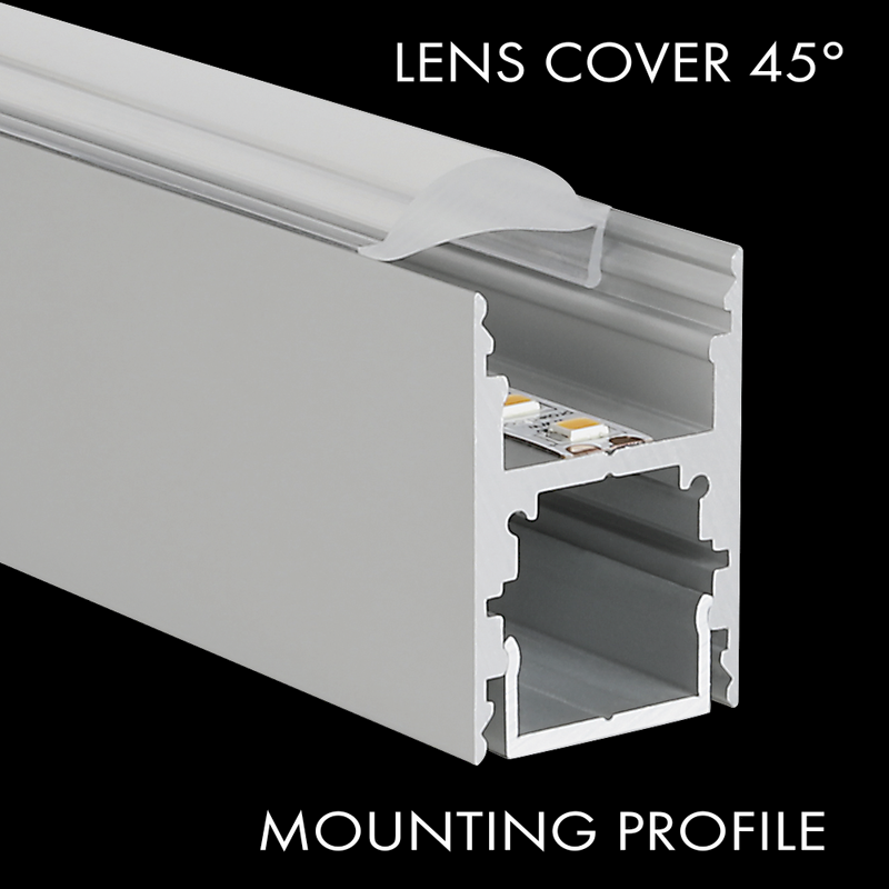 Aluminiumprofil M-Line H, 3m - PROLED | Bellalite