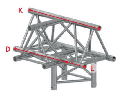 Prolyte E20D-C019, C020 4-Way T-Joint - Prolyte | Bellalite Prolyte E20D-C019, C020 4-Way T-Joint - Prolyte | Bellalite