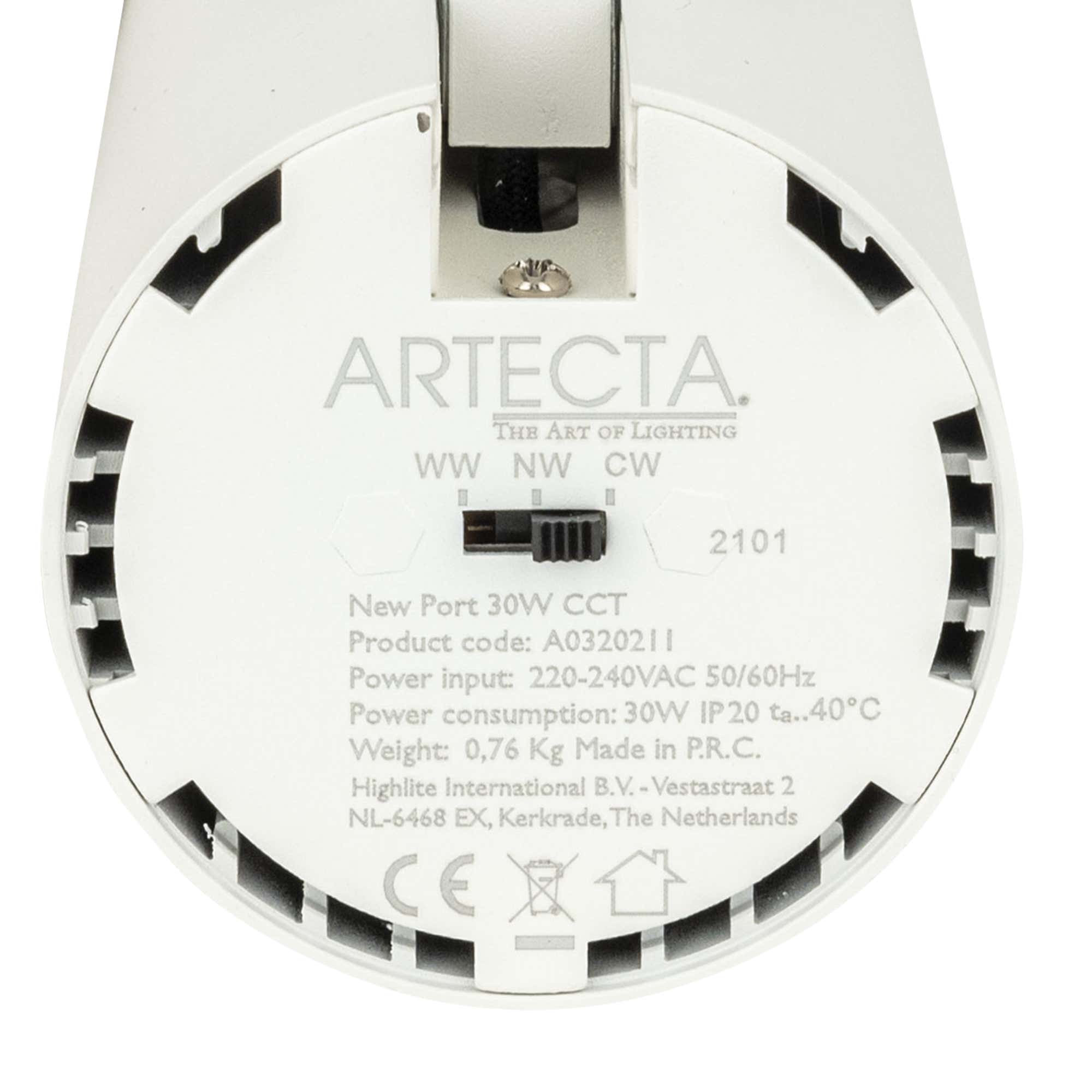 New Port 30W CCT 38° Vit - Artecta | Bellalite New Port 30W CCT 38° Vit - Artecta | Bellalite