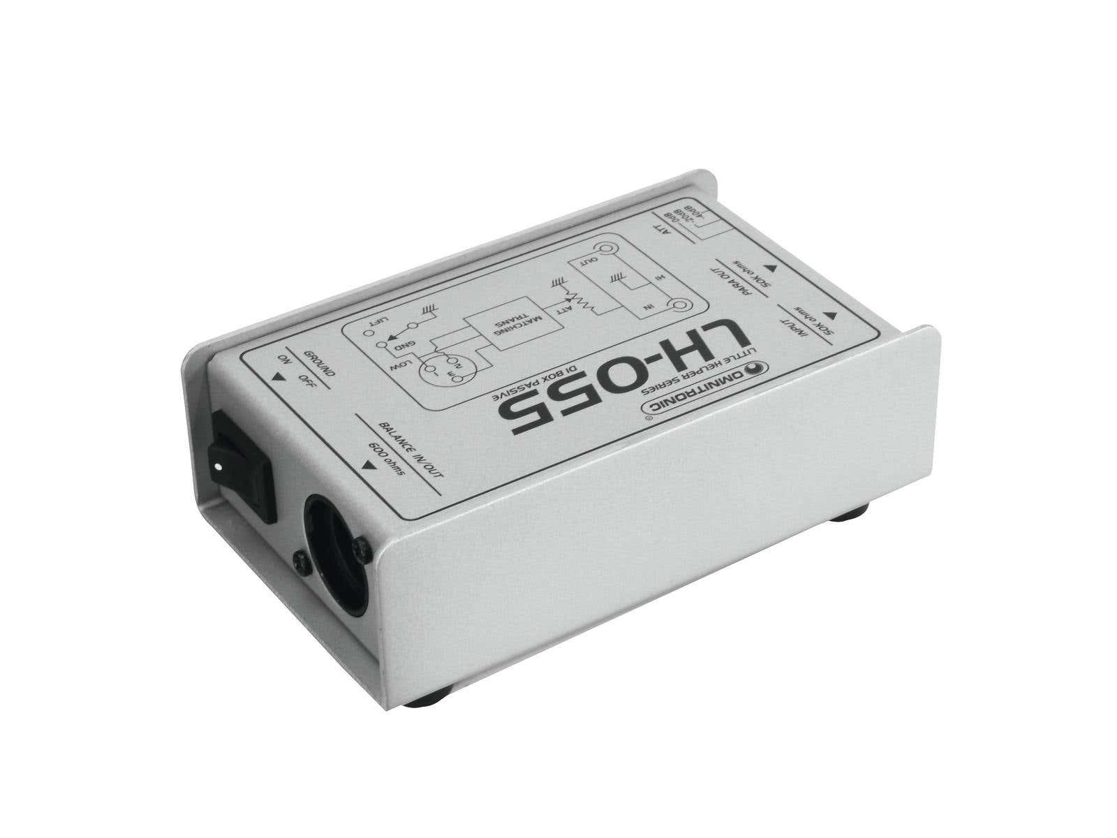 Little Helper LH-055 PRO DI Box Passive - Omnitronic | Bellalite Little Helper LH-055 PRO DI Box Passive - Omnitronic | Bellalite