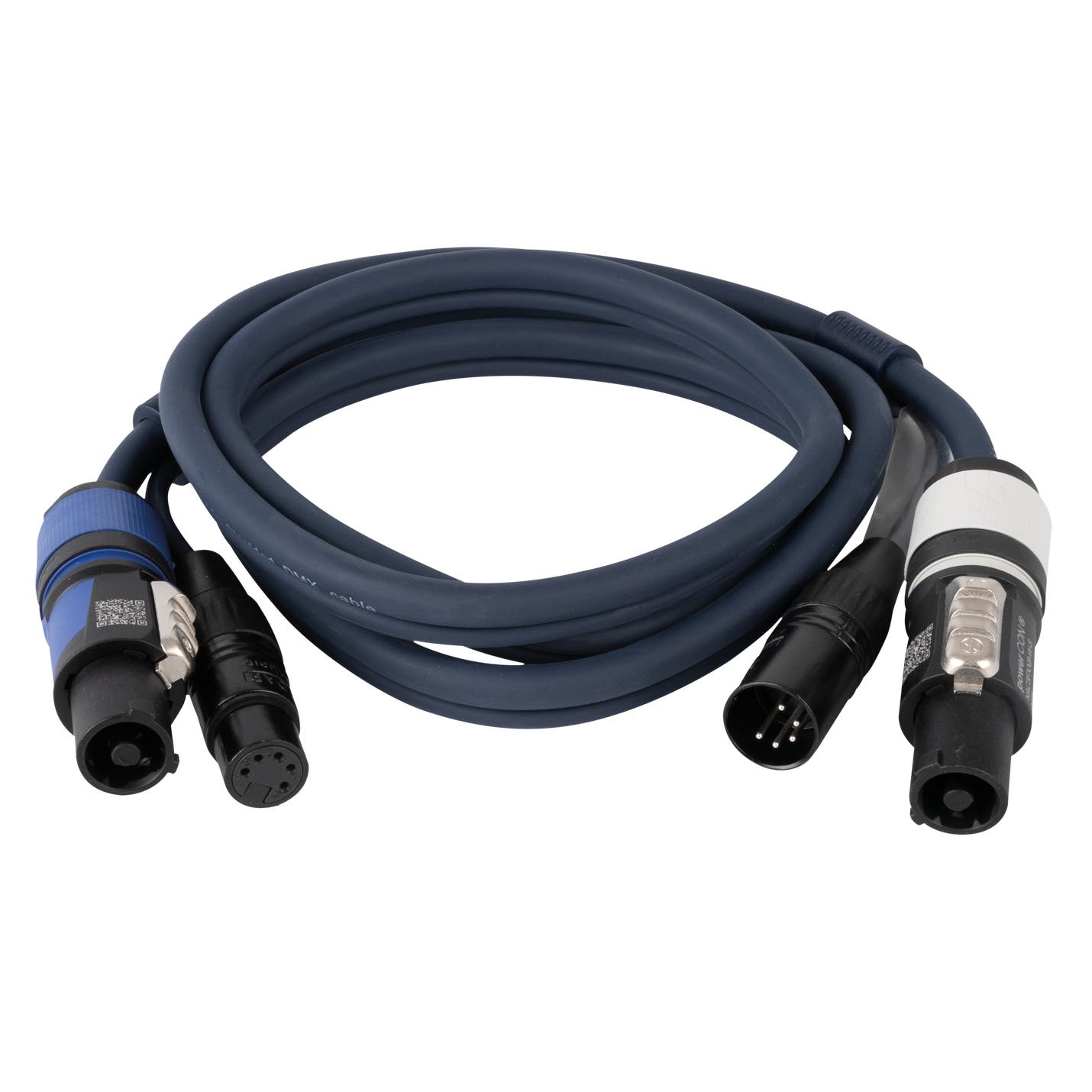 Hybridkabel, Neutrik Powercon / XLR 5-pin 1,5m - DAP | Bellalite Hybridkabel, Neutrik Powercon / XLR 5-pin 1,5m - DAP | Bellalite