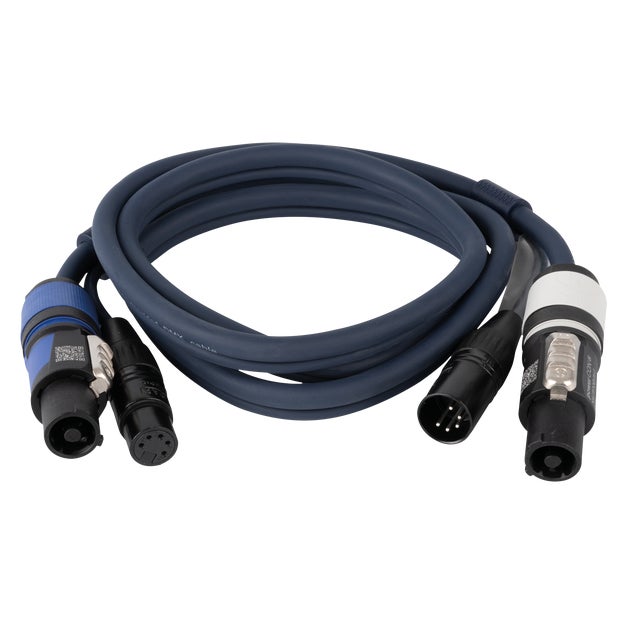 Hybridkabel, Neutrik Powercon / XLR 5-pin - DAP | Bellalite Hybridkabel, Neutrik Powercon / XLR 5-pin - DAP | Bellalite