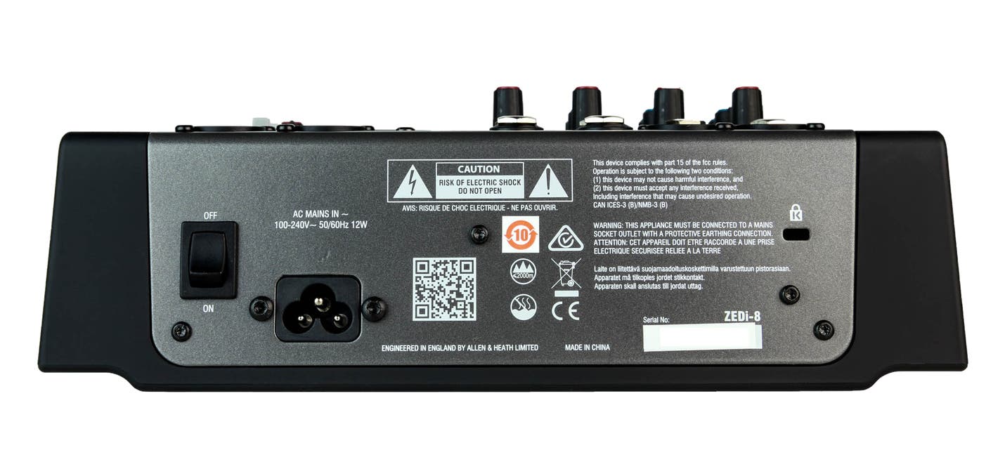 Allen & Heath ZEDi-8 8-Channel Live + USB Recording Mixer - Allen & Heath | Bellalite Allen & Heath ZEDi-8 8-Channel Live + USB Recording Mixer - Allen & Heath | Bellalite