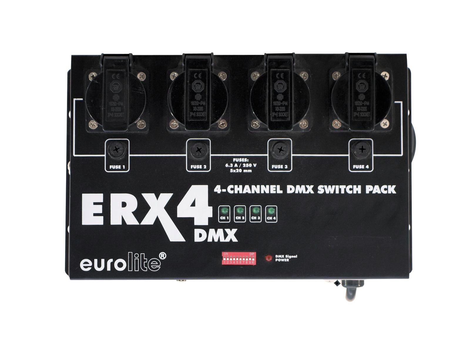 Switchpack ERX-4 DMX  4x5A Schuko - Eurolite | Bellalite