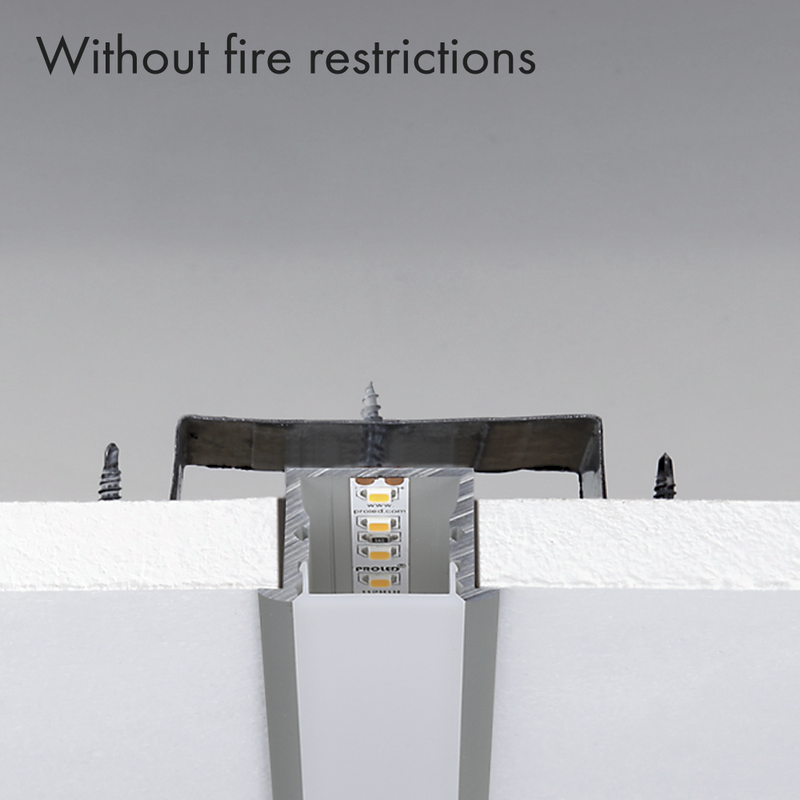 Aluminiumprofil M-Line Rec, 2m - PROLED | Bellalite