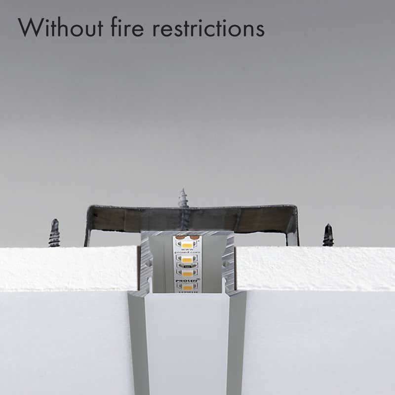 Aluminiumprofil M-Line Rec, 2m - PROLED | Bellalite Aluminiumprofil M-Line Rec, 2m - PROLED | Bellalite