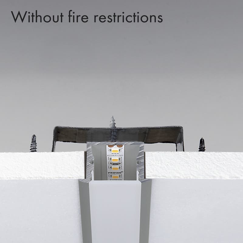 Aluminiumprofil M-Line Rec, 2m - PROLED | Bellalite Aluminiumprofil M-Line Rec, 2m - PROLED | Bellalite