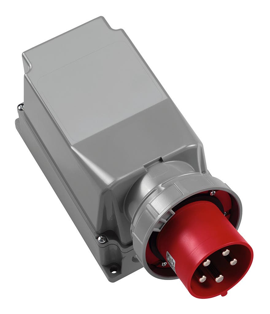 CEE 125A 5-Pol IP67 Utanpåliggande Chassihona Röd IP67 4125-6 - ABL | Bellalite CEE 125A 5-Pol IP67 Utanpåliggande Chassihona Röd IP67 4125-6 - ABL | Bellalite