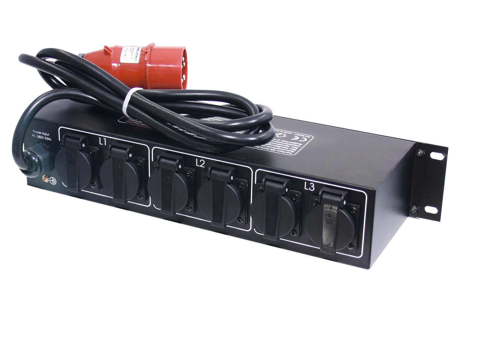 Elcentral, SB-65/19 Power Distributor 16A 5P IN / 6x Schuko UT - Eurolite | Bellalite Elcentral, SB-65/19 Power Distributor 16A 5P IN / 6x Schuko UT - Eurolite | Bellalite