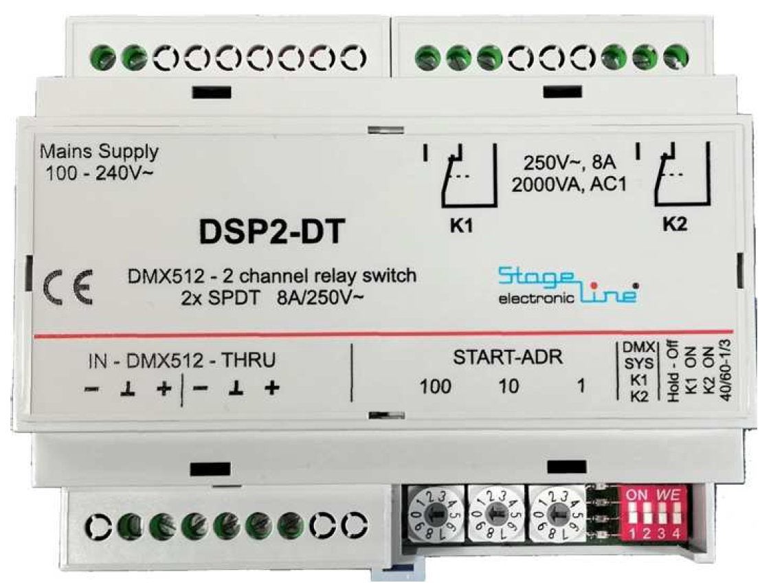 DMX-Relä / Switch DSP2-ST - Stageline | Bellalite