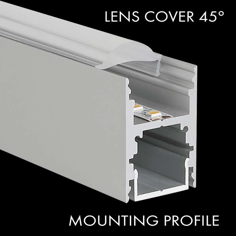 Aluminiumprofil M-Line H, 5m - PROLED | Bellalite Aluminiumprofil M-Line H, 5m - PROLED | Bellalite