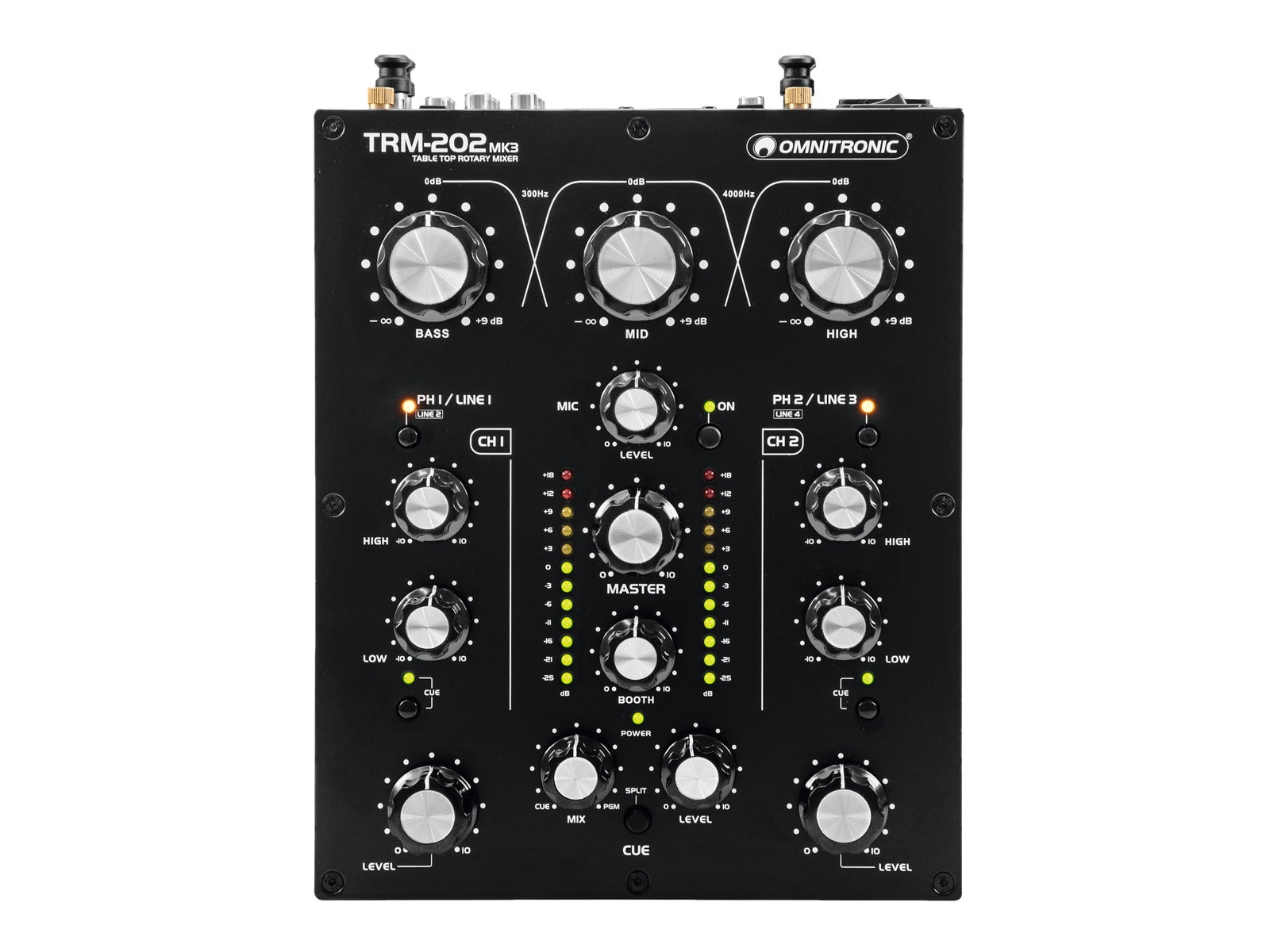 Ljudmixer TRM-202MK3 2-Channel Rotary Mixer   - Omnitronic | Bellalite