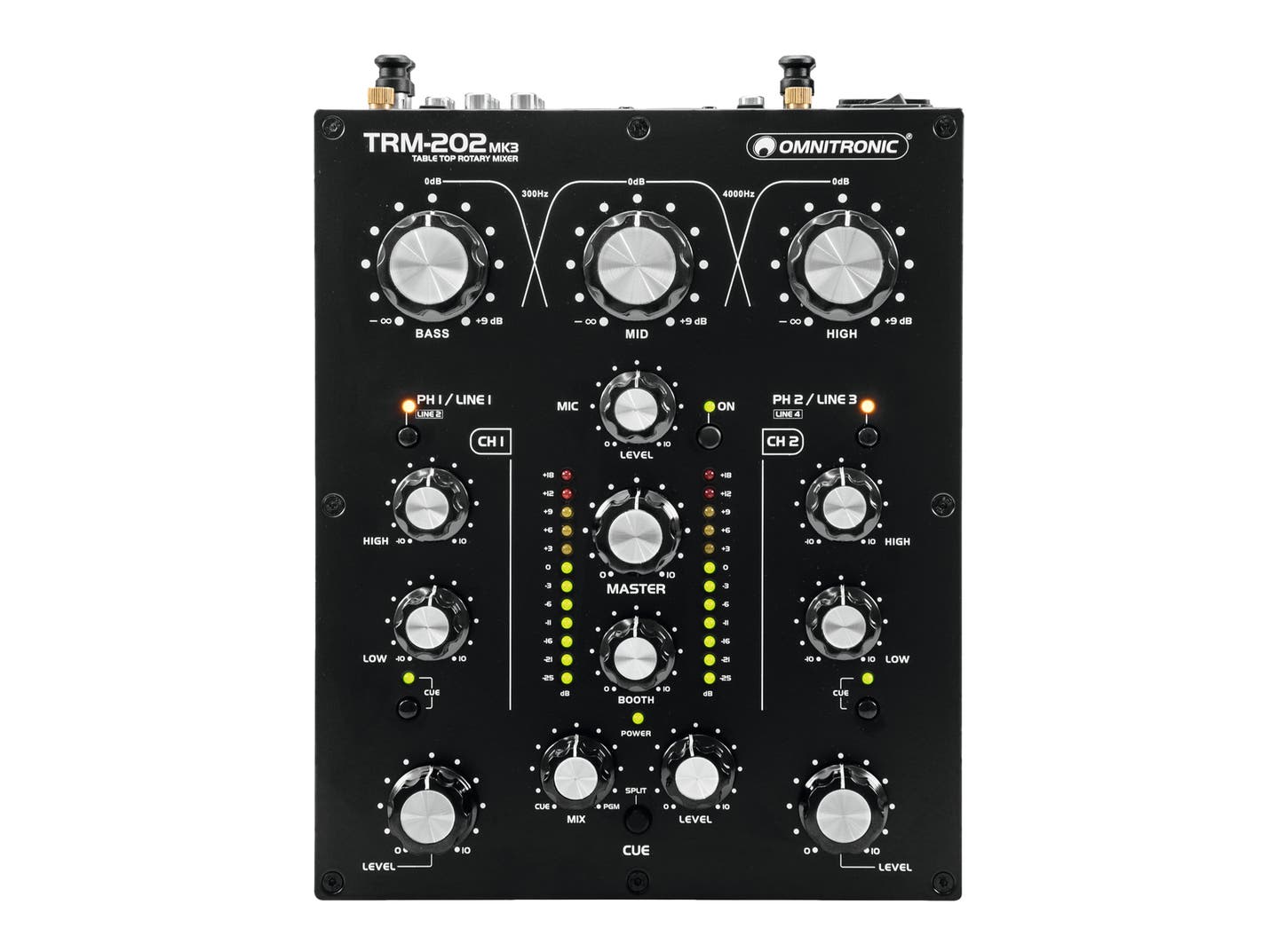 Ljudmixer TRM-202MK3 2-Channel Rotary Mixer - Omnitronic | Bellalite Ljudmixer TRM-202MK3 2-Channel Rotary Mixer - Omnitronic | Bellalite