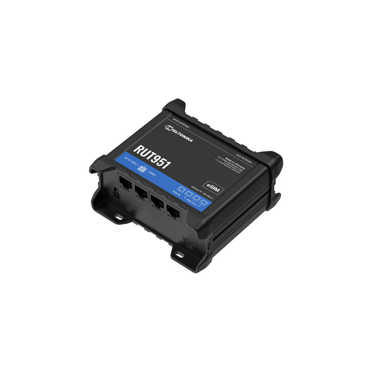 Teltonika RUT951 PoE+ 4G Wi-Fi Router - Teltonika | Bellalite Teltonika RUT951 PoE+ 4G Wi-Fi Router - Teltonika | Bellalite