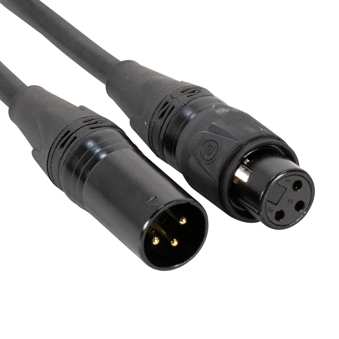 DMX-Kabel Accu-Cable XLR 3-Pol IP65 0,5m - ADJ | Bellalite