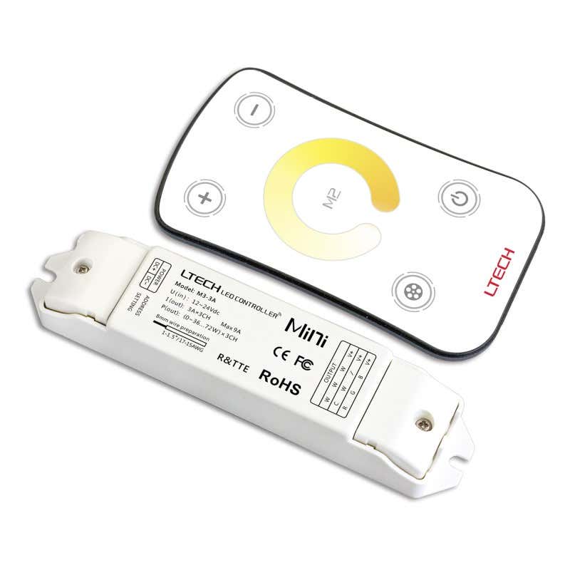 Mottagare med fjärrkontroll, 12-24V DC, CT 2CH x 3A, Max 72W (12V) / 144W (24V) - LTECH | Bellalite Mottagare med fjärrkontroll, 12-24V DC, CT 2CH x 3A, Max 72W (12V) / 144W (24V) - LTECH | Bellalite