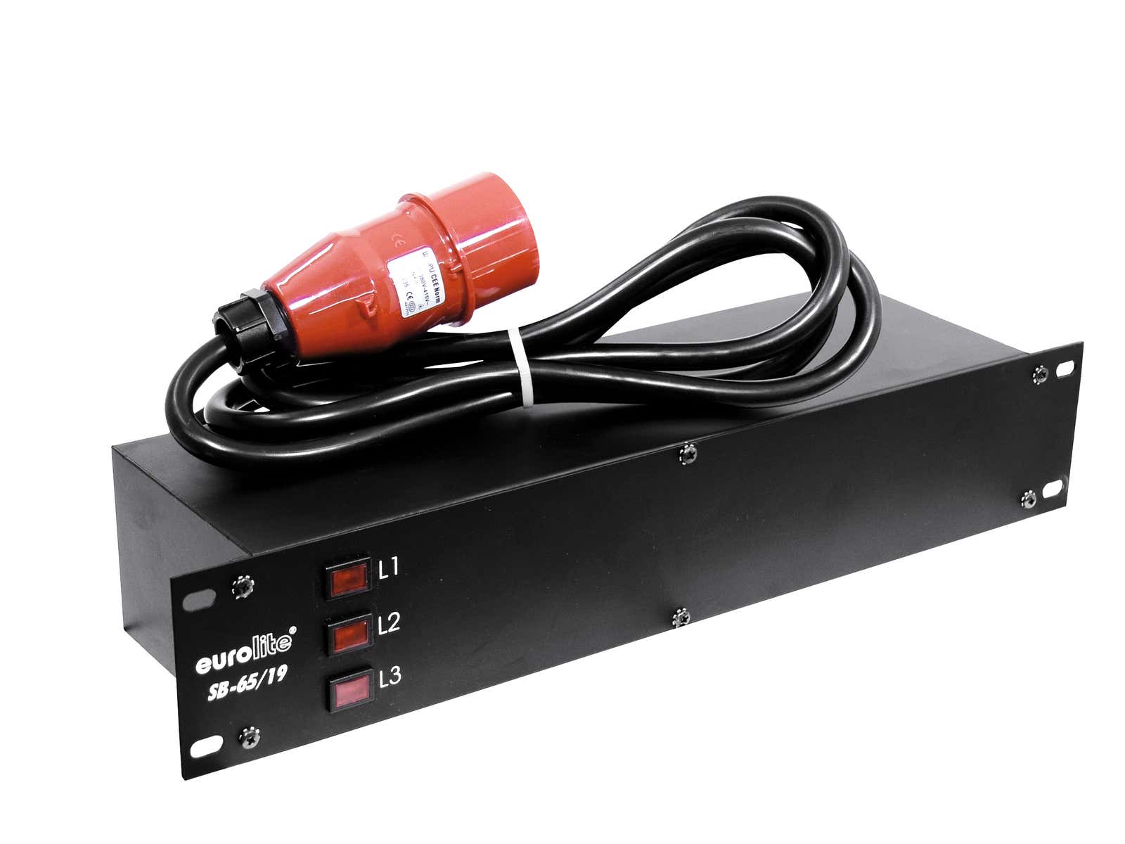 Elcentral, SB-65/19 Power Distributor 16A 5P IN / 6x Schuko UT - Eurolite | Bellalite Elcentral, SB-65/19 Power Distributor 16A 5P IN / 6x Schuko UT - Eurolite | Bellalite