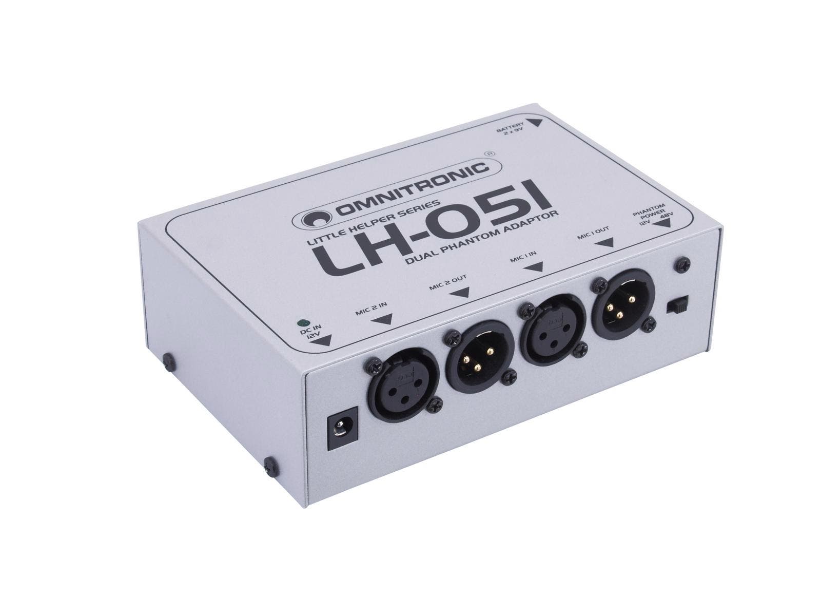 Little Helper LH-051 Dual Phantom Power Adapter - Omnitronic | Bellalite Little Helper LH-051 Dual Phantom Power Adapter - Omnitronic | Bellalite