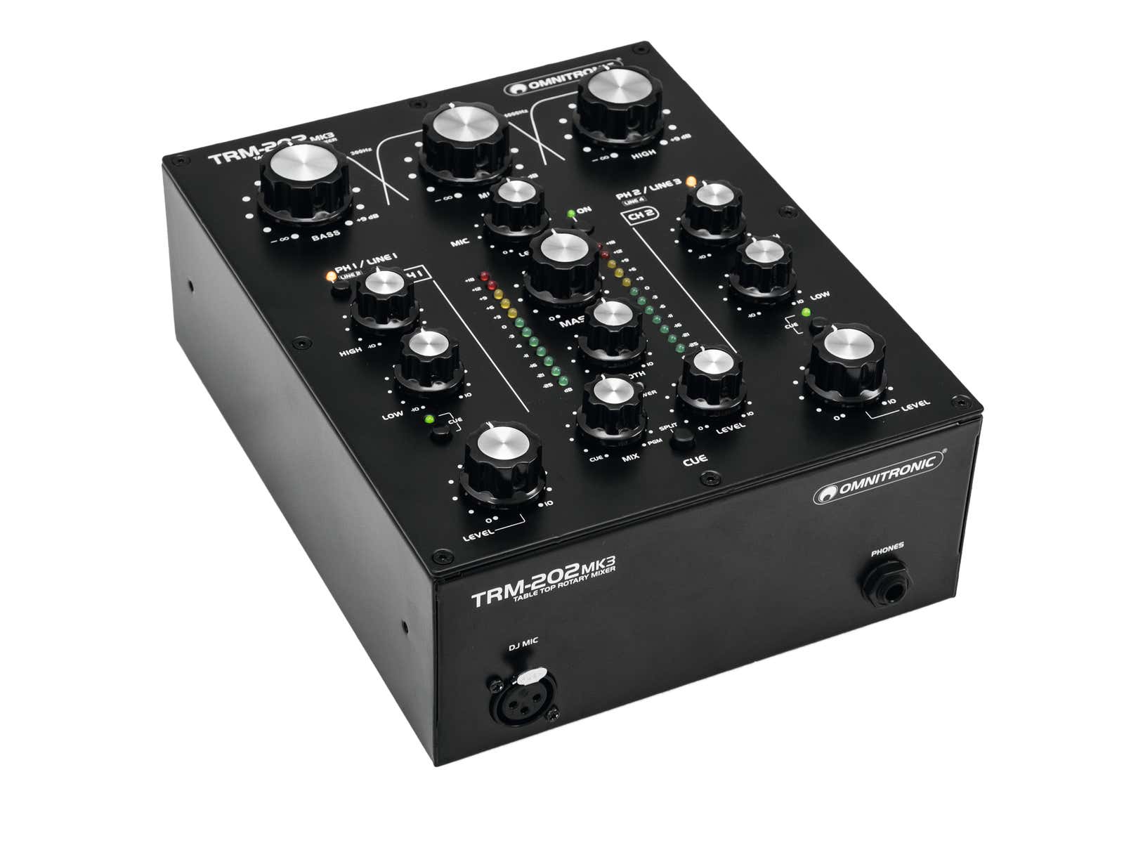 Ljudmixer TRM-202MK3 2-Channel Rotary Mixer - Omnitronic | Bellalite Ljudmixer TRM-202MK3 2-Channel Rotary Mixer - Omnitronic | Bellalite