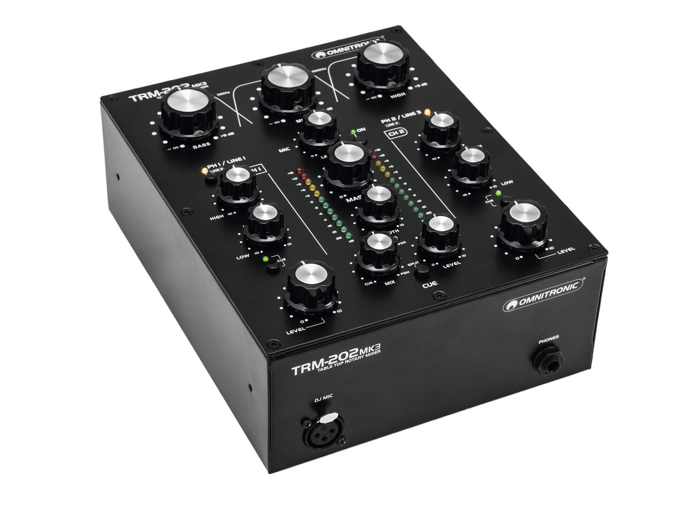 Ljudmixer TRM-202MK3 2-Channel Rotary Mixer - Omnitronic | Bellalite Ljudmixer TRM-202MK3 2-Channel Rotary Mixer - Omnitronic | Bellalite