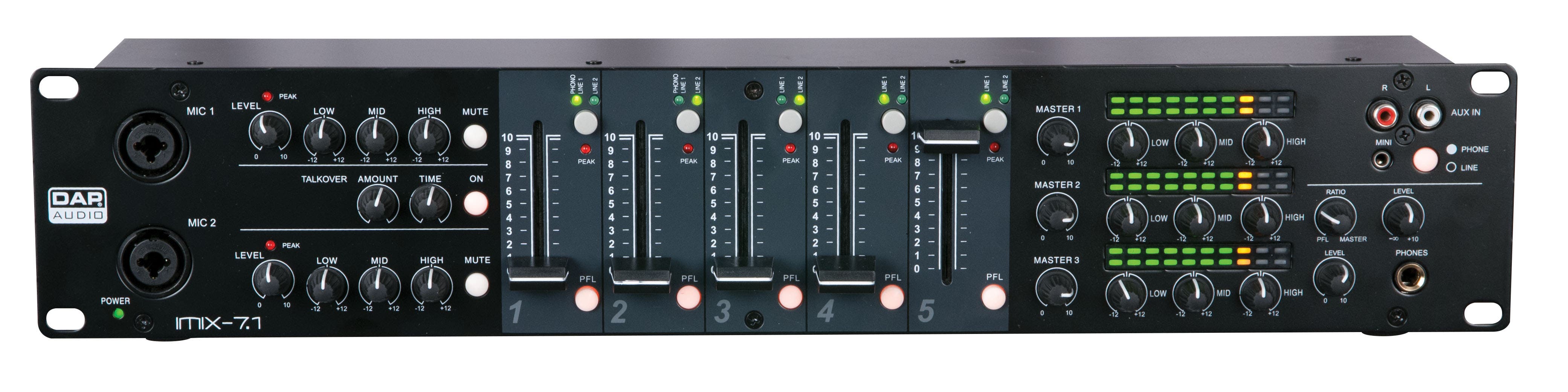 Ljudmixer DAP IMIX-7.1 Install Mixer 2U - DAP | Bellalite Ljudmixer DAP IMIX-7.1 Install Mixer 2U - DAP | Bellalite