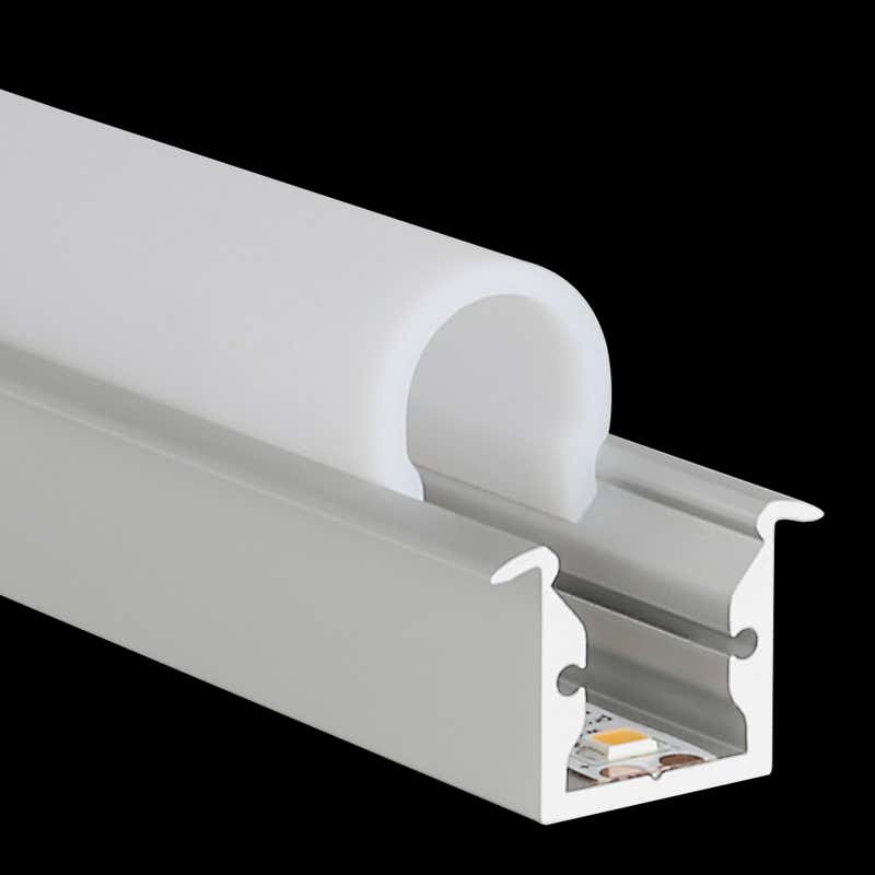 Aluminiumprofil S-Line Rec, 3m Vit - PROLED | Bellalite Aluminiumprofil S-Line Rec, 3m Vit - PROLED | Bellalite