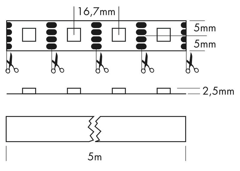 Flex Strip Digital 60, per meter RGB - PROLED | Bellalite Flex Strip Digital 60, per meter RGB - PROLED | Bellalite