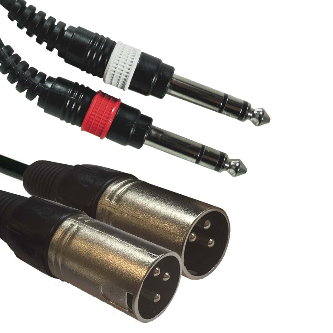 Adapterkabel 2x 6,3mm Stereo - 2x XLR 3-Pin Hane 3m - ADJ | Bellalite Adapterkabel 2x 6,3mm Stereo - 2x XLR 3-Pin Hane 3m - ADJ | Bellalite
