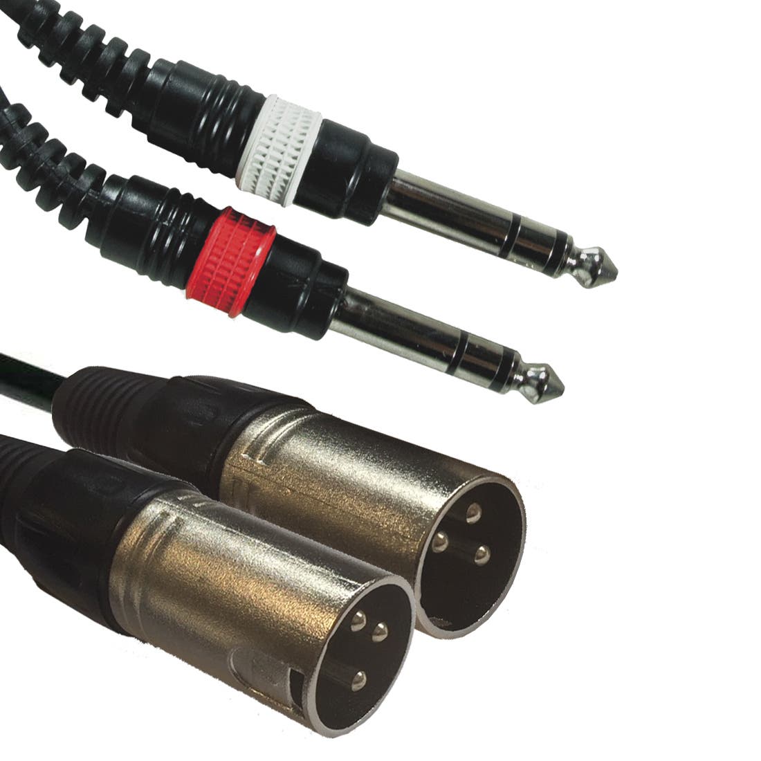 Adapterkabel 2x 6,3mm Stereo - 2x XLR 3-Pin Hane - ADJ Retail | Bellalite Adapterkabel 2x 6,3mm Stereo - 2x XLR 3-Pin Hane - ADJ Retail | Bellalite