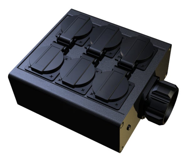 Uttagsbox Hexi Socapex/Schuko - HEXI | Bellalite Uttagsbox Hexi Socapex/Schuko - HEXI | Bellalite