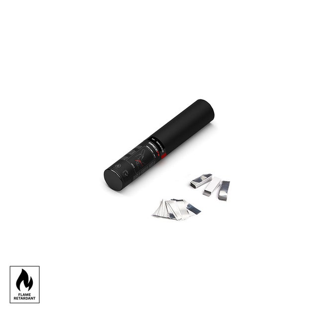 MAGICFX® Handheld Confetti Cannon 28cm Metallic White+silver - MagicFX | Bellalite MAGICFX® Handheld Confetti Cannon 28cm Metallic White+silver - MagicFX | Bellalite