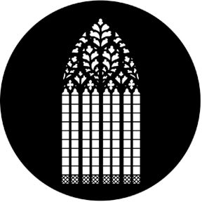 York Minster Metallgobo, B-Size (86mm) - Rosco | Bellalite