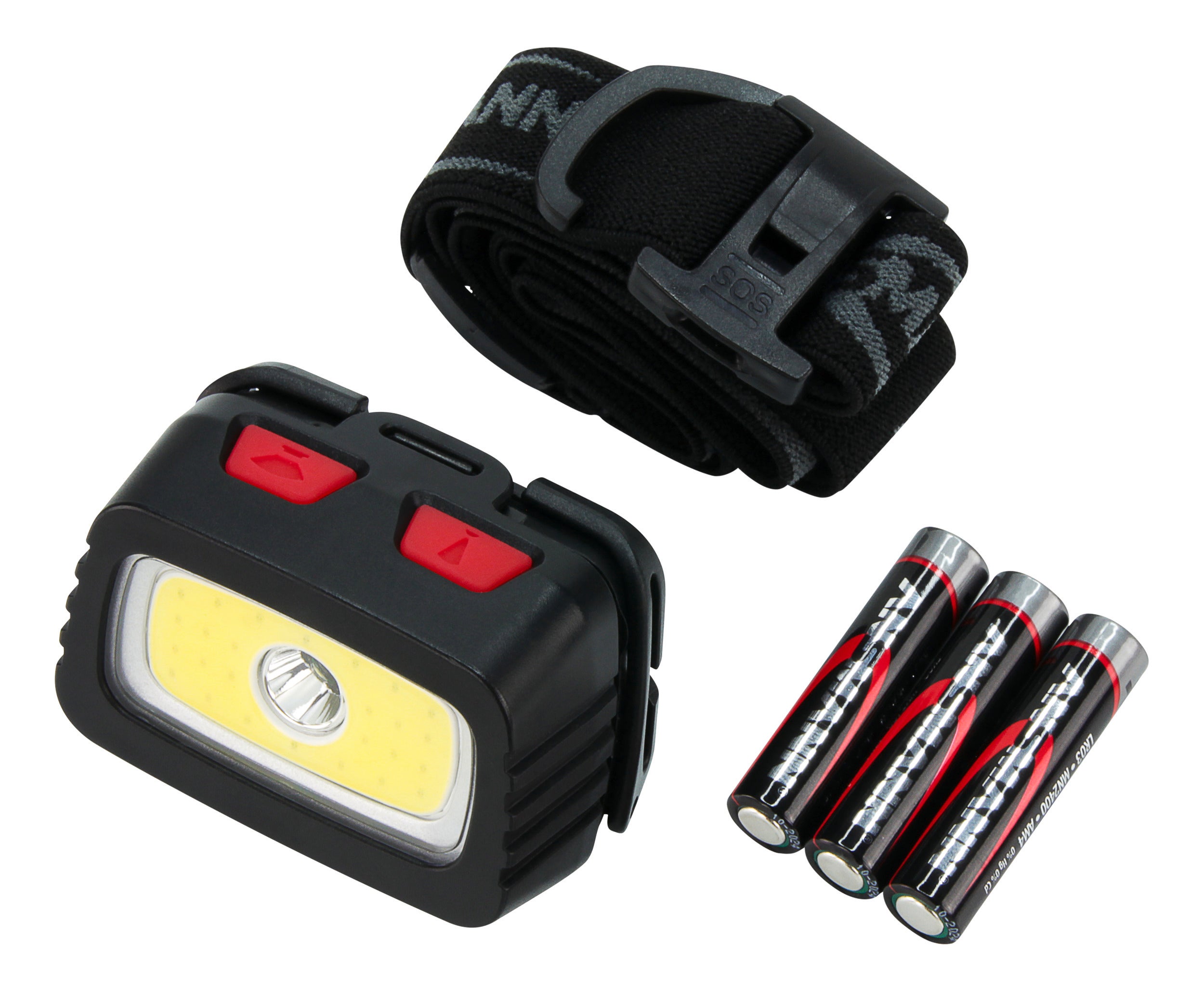 Pannlampa HD200B 3W LED & 1.5W COB LED - Ansmann | Bellalite